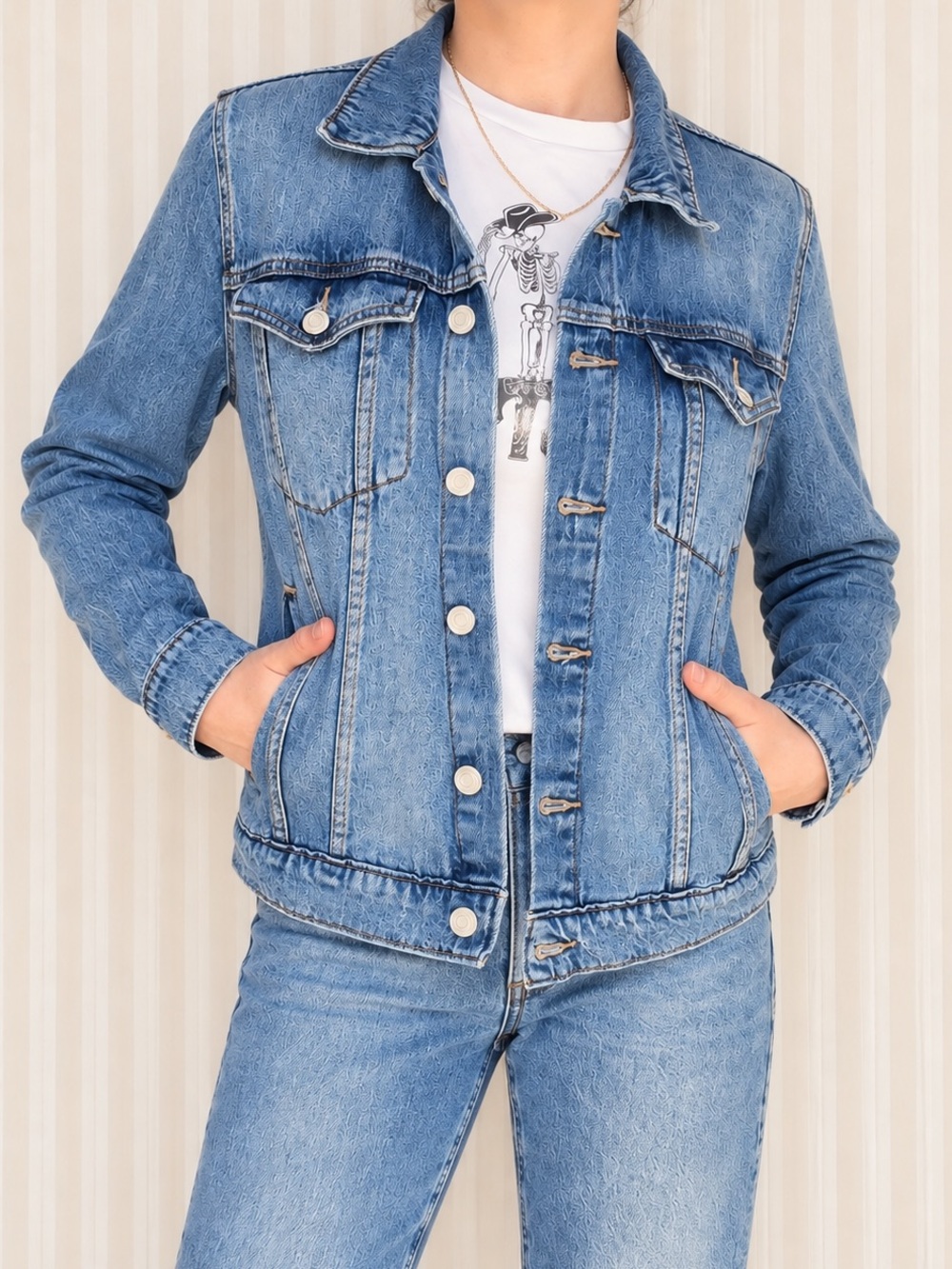 Lucky Brand Tomboy Trucker Denim Jacket XL — Like New